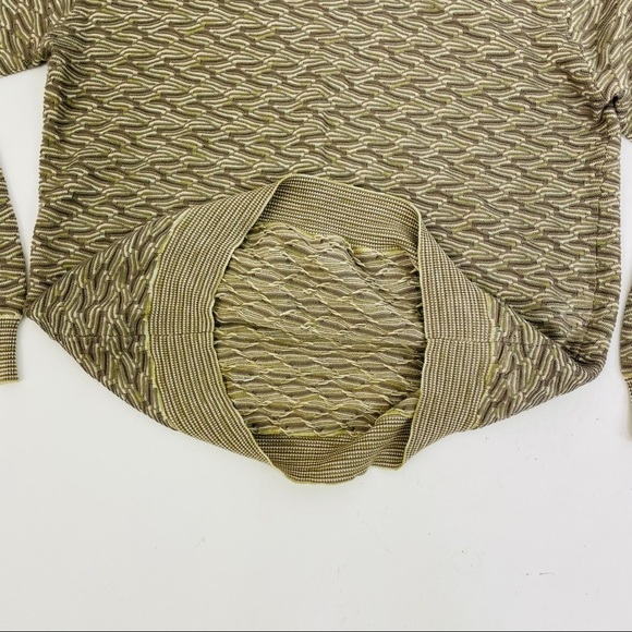 Vintage 90s Textured Wave 3D Earth Color Sweater - Picture 10 of 12